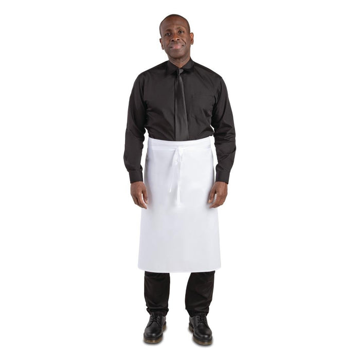 Whites Regular Waist Apron White Whites Chefs Clothing
