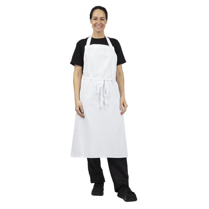 Whites Bib Apron White XL Whites Chefs Clothing