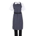 Whites Butchers Stripe Bib Apron Blue/White Whites Chefs Clothing