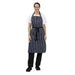 Whites Butchers Stripe Bib Apron Blue/White Whites Chefs Clothing