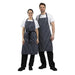 Whites Butchers Stripe Bib Apron Blue/White Whites Chefs Clothing