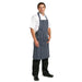 Whites Butchers Stripe Bib Apron with Pocket Blue/White Whites Chefs Clothing