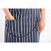 Whites Butchers Stripe Bib Apron with Pocket Blue/White Whites Chefs Clothing