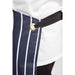 Whites Butchers Stripe Bib Apron with Pocket Blue/White Whites Chefs Clothing