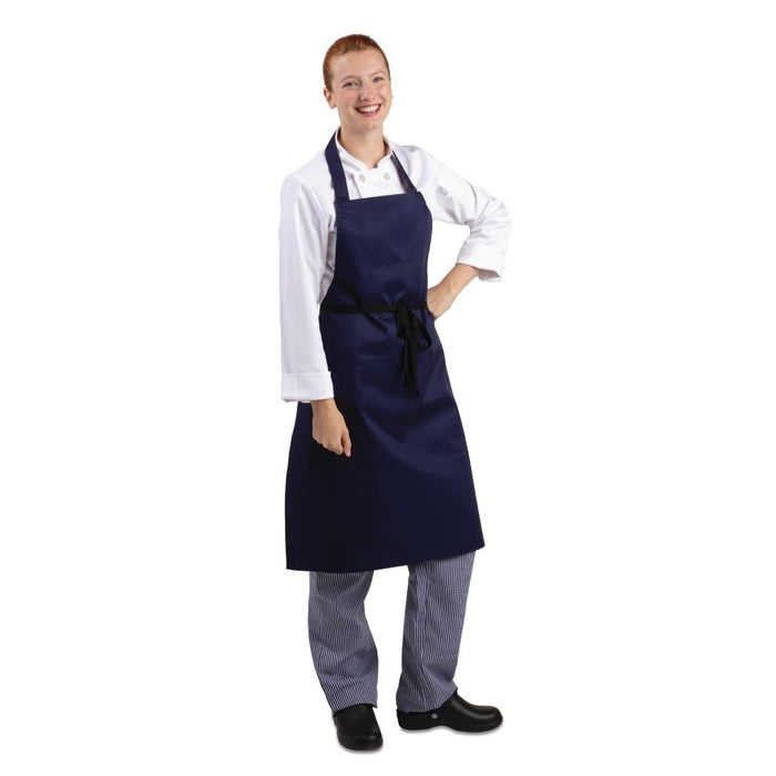 Whites Bib Apron Navy Blue Whites Chefs Clothing