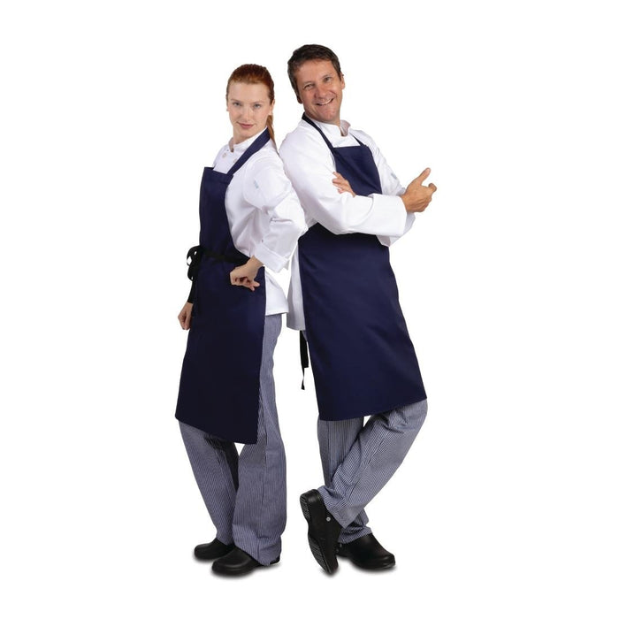 Whites Bib Apron Navy Blue Whites Chefs Clothing
