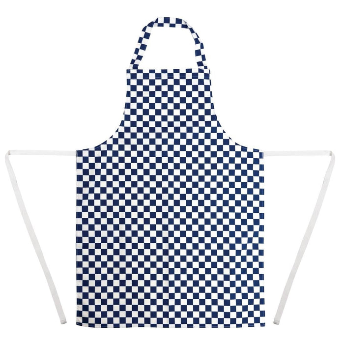 Whites Bib Apron Blue & White Check Whites Chefs Clothing