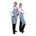 Whites Bib Apron Blue & White Check Whites Chefs Clothing