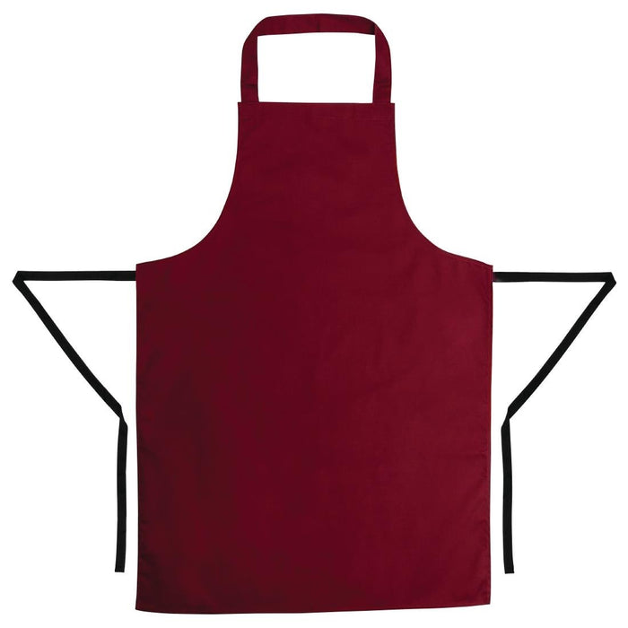 Whites Bib Apron Burgundy Whites Chefs Clothing