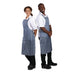 Whites Water Resistant Bib Apron Blue and White Whites Chefs Clothing