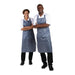 Whites Water Resistant Bib Apron Blue and White Whites Chefs Clothing