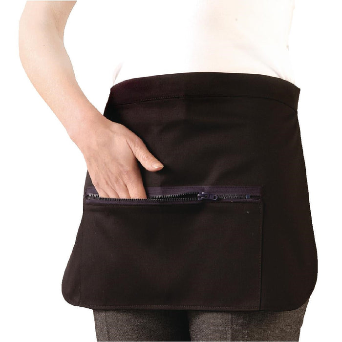 Whites Unisex Money Pocket With Zip Black Whites Chefs Clothing