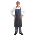 Whites Butchers Stripe Bib Apron Blue/White Extra Large Whites Chefs Clothing