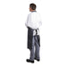 Whites Butchers Stripe Bib Apron Blue/White Extra Large Whites Chefs Clothing
