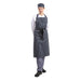 Whites Butchers Stripe Bib Apron Blue/White Extra Large Whites Chefs Clothing