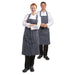 Whites Butchers Stripe Bib Apron Blue/White Extra Large Whites Chefs Clothing