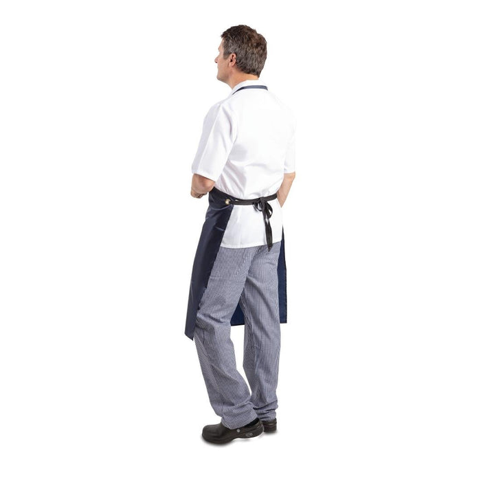 Whites Light Duty Water Resistant Bib Apron Blue Whites Chefs Clothing