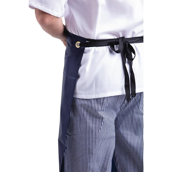 Whites Light Duty Water Resistant Bib Apron Blue Whites Chefs Clothing