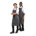 Whites Butchers Stripe Bib Apron Black/White Whites Chefs Clothing