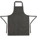 Whites Butchers Stripe Bib Apron Black/White Whites Chefs Clothing