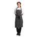 Whites Butchers Stripe Bib Apron Black/White Whites Chefs Clothing
