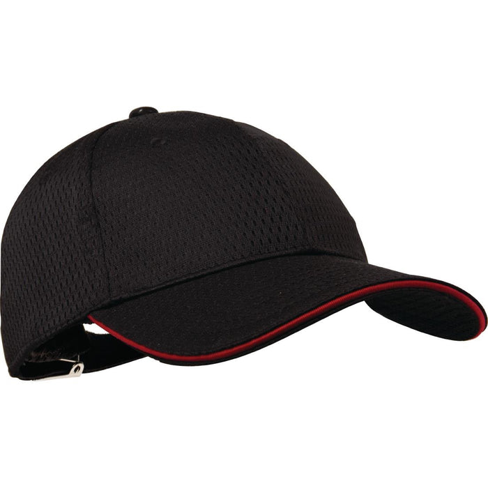 Size: One size fits all. Colour: Black with Red Trim. Material: Polycotton