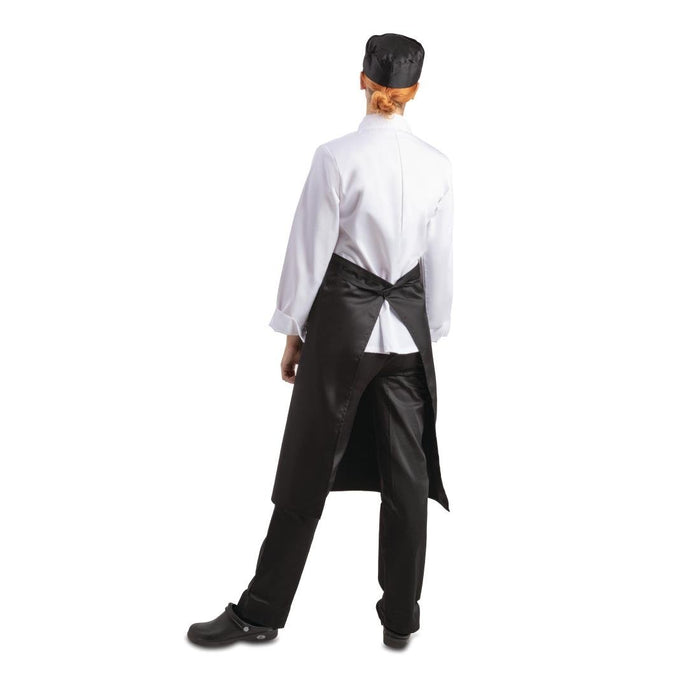 Whites Regular Waist Apron Black Whites Chefs Clothing