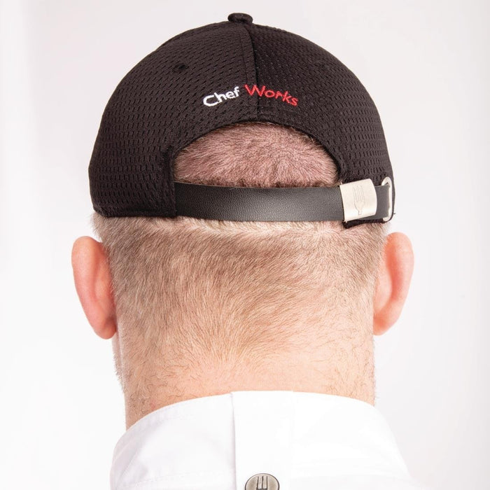 Chef Works Cool Vent Baseball Cap Black Chef Works
