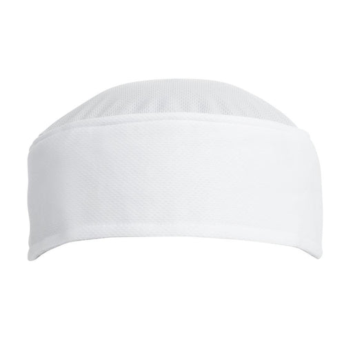 One size fits all. Colour: White. Material: Polyester. Sweatband: Cotton