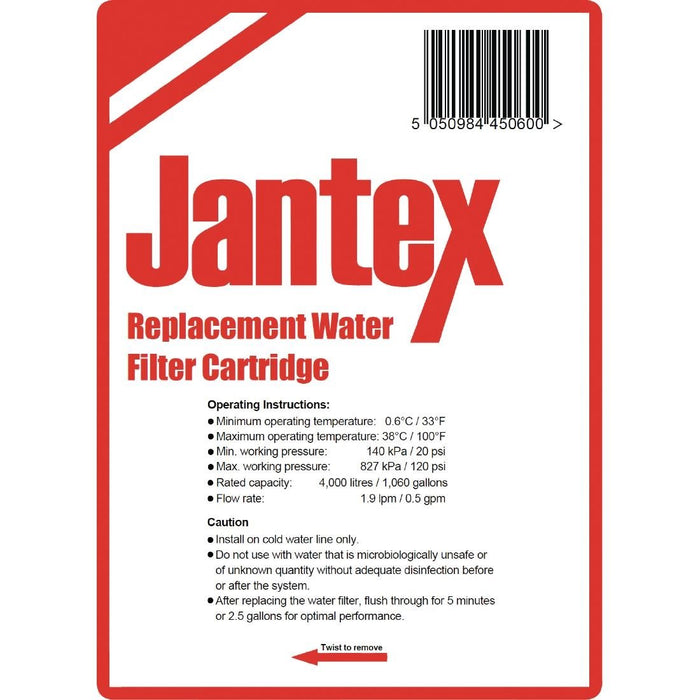 Jantex Water Filter Cartridge for Buffalo Water Boiler Jantex