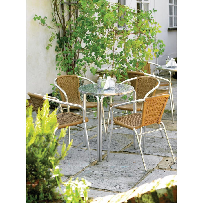 Bolero Round Stackable Bistro Table 600mm Bolero