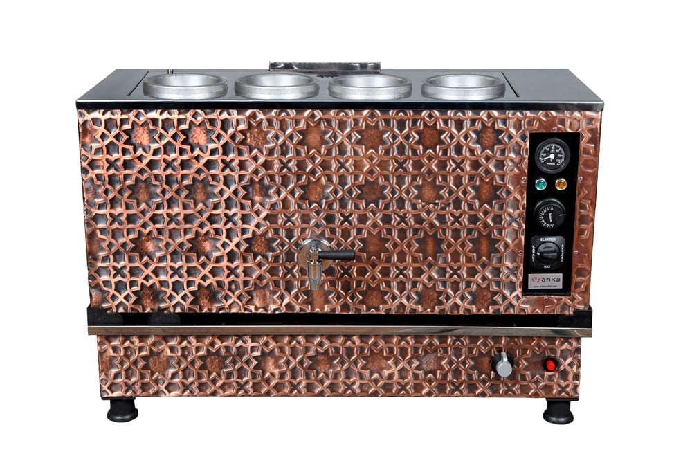 Electric Copper Turkish Tea Maker - 4x Pots — Canmac Catering Equipment