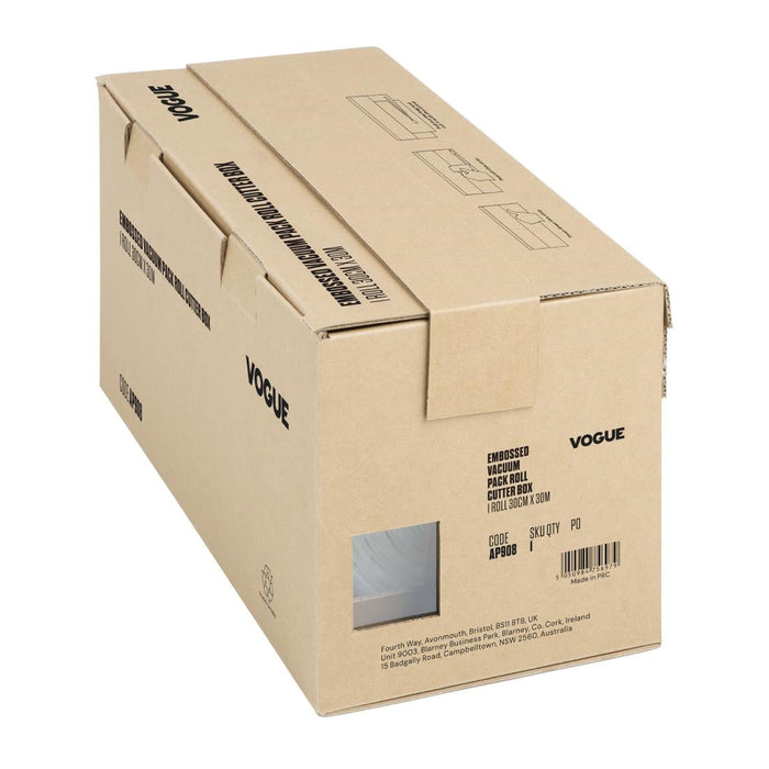 Vogue Vacuum Pack Roll with Cutter Box (Embossed) 300mm width Vogue