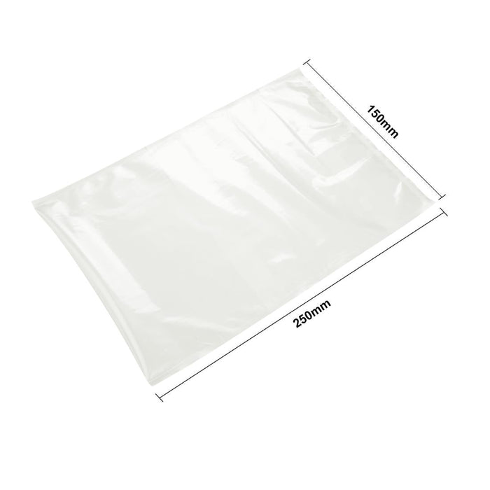 Vogue Compostable Chamber Vacuum Pack Bags 150x250mm (100 Pack) Vogue