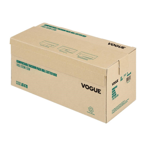 Vogue Compostable Vacuum Pack Roll Cutter Box 30cm x 30m Vogue