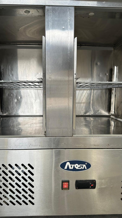 Commercial Atosa ESL3801 - 2 Doors Table Saladette Fridge - Refurbished Canmac Catering Equipment