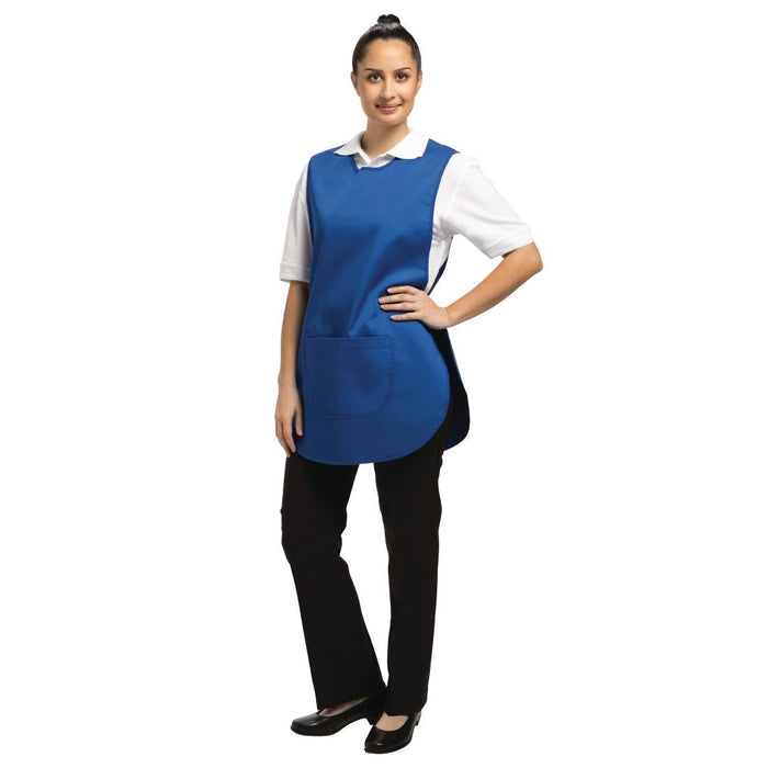 Whites Tabard With Pocket Royal Blue Whites Chefs Clothing