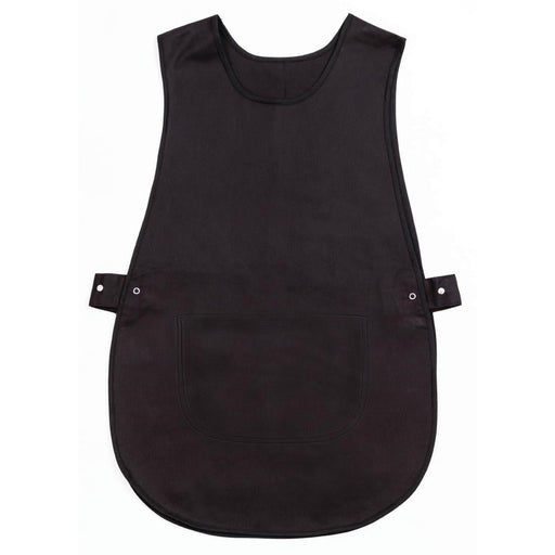 Whites Tabard With Pocket Black Whites Chefs Clothing