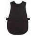 Whites Tabard With Pocket Black Whites Chefs Clothing