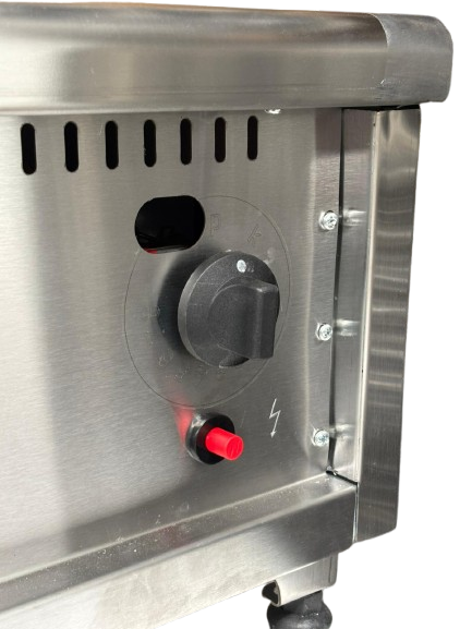 Canmac Professional w600mm Thick Chrome Top Plate Griddle Canmac