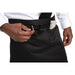 Whites Short Bistro Apron Black Whites Chefs Clothing
