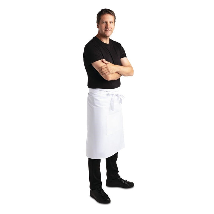 Regular Bistro Apron White Whites Chefs Clothing