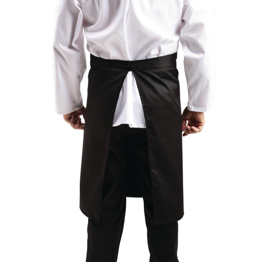 Regular Bistro Apron Black With Pocket Whites Chefs Clothing