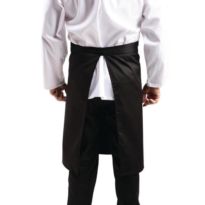 Regular Bistro Apron Black With Pocket Whites Chefs Clothing