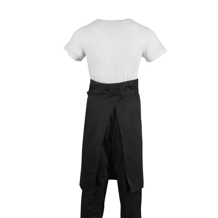 Regular Bistro Apron Black With Pocket Whites Chefs Clothing