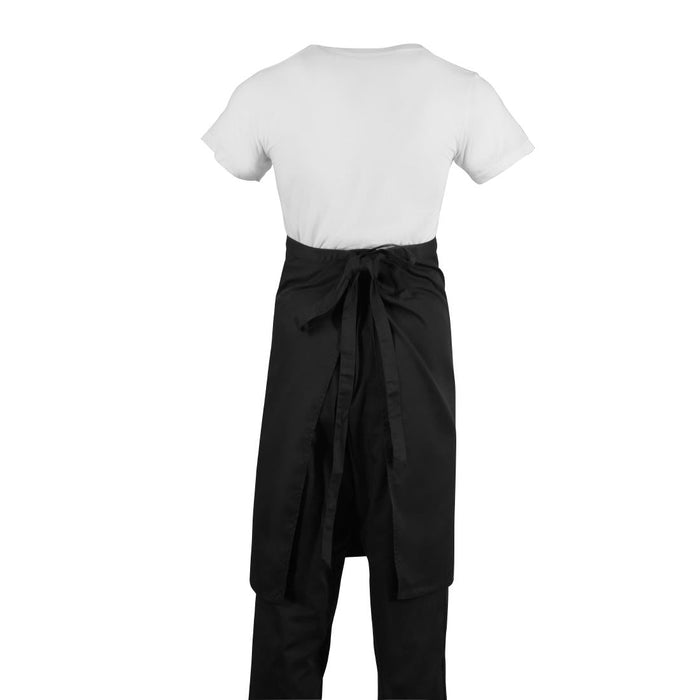 Regular Bistro Apron Black With Pocket Whites Chefs Clothing