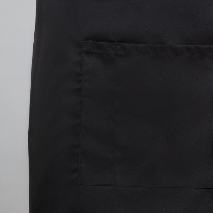 Regular Bistro Apron Black With Pocket Whites Chefs Clothing