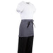 Whites Short Bistro Apron Charcoal Whites Chefs Clothing