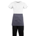 Whites Short Bistro Apron Charcoal Whites Chefs Clothing