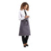 Whites Regular Bistro Apron Charcoal Whites Chefs Clothing